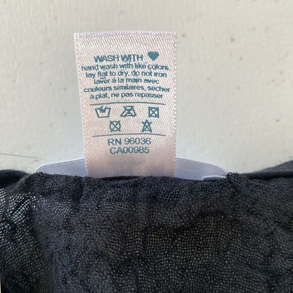 Eberjey Sol Celeste Short Sleeve V-Neck Lace Tunic Swim Coverup Gauze Oversized - Picture 12 of 15